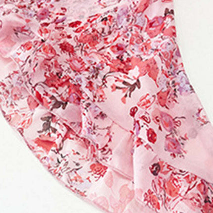 Women's elegant printed strappy dress