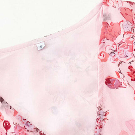 Women's elegant printed strappy dress