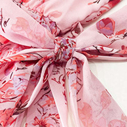 Women's elegant printed strappy dress