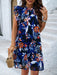 Women's Sophisticated Sleeveless Floral Print Dress