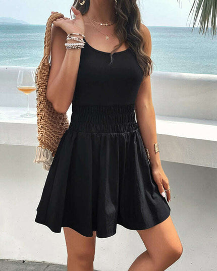 Women's elegant suspender sports dress