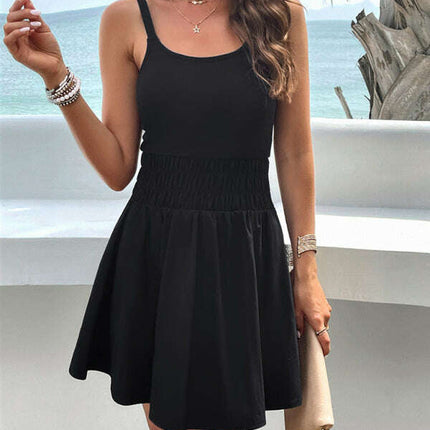 Women's elegant suspender sports dress