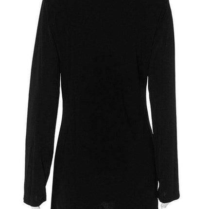 Elegant V-neck Long-Sleeve Dress for Fashion Enthusiasts