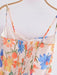 French Riviera Romance Floral Suspender Dress