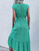 Women's new resort style printed sleeveless strappy dress