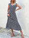 Women's new resort style printed sleeveless strappy dress