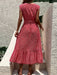 Women's new resort style printed sleeveless strappy dress