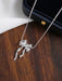 Women's New Sterling Silver Bow Ribbon Versatile Necklace