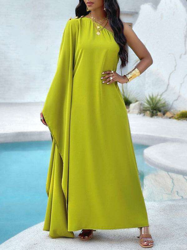Chic One-Shoulder Loose Dress for Women