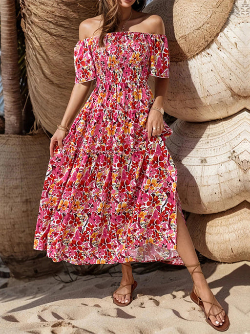 Resort Chic Floral One-Shoulder Dress for Women