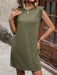 Women's new casual solid color sleeveless T-shirt dress