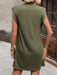 Women's new casual solid color sleeveless T-shirt dress