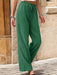 Colorful Pleated Straight Leg Pants - Stylish Women's Casual Bottoms