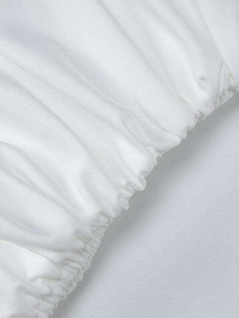 Elegant Off-Shoulder Skirt Set with Trendy Slits