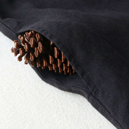 New women's simple loose three-quarter sleeve lapel shirt dress