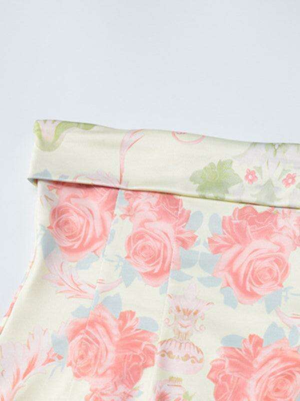 Sassy Silhouette Printed Bodycon Dress