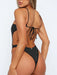 Dazzling Diamond Lace One-Piece Swimsuit for a Stylish Look