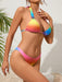 Rainbow Dream Women's 3-Piece Bikini Set - Colorful Summer Vibes