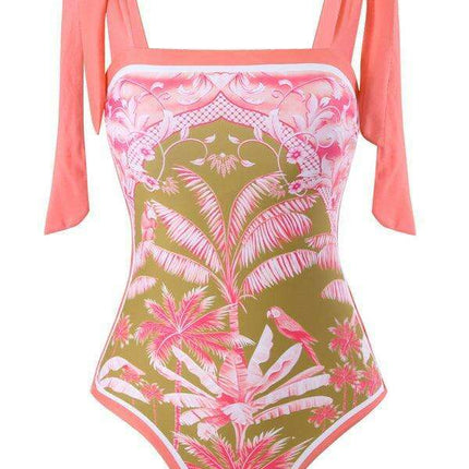 Coconut Bliss Tropical Elegance Swim & Skirt Ensemble