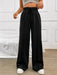 Relaxed Fit Leisure Pants with Slant Pockets & Slight Stretch