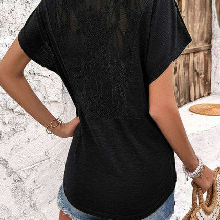 Chic Pleated V-neck Blouse - Women's Stylish Top