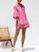 New comfortable and simple trumpet sleeve ethnic style loose shirt short dress