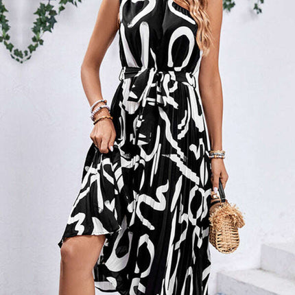 Women's new letter print off-shoulder dress