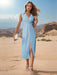 Women's fashionable sleeveless solid color lapel dress