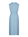 Chic Twist Detail Sleeveless Dress with Lapel V-Neck for Women
