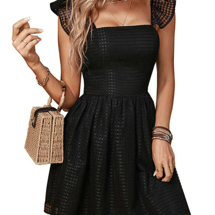 Women's Sexy Hollow Backless Suspender Dress