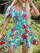 Floral Bliss Smocked V-Neck Dress for Stylish Women