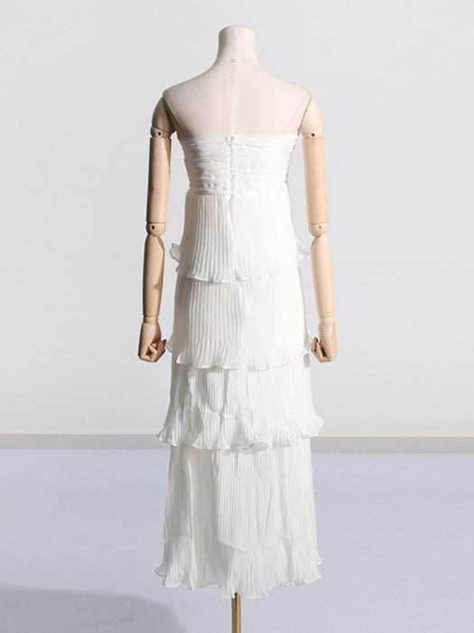 Elegant Lace Waist Slimming Skirt for Women