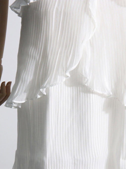 Elegant Lace Waist Slimming Skirt for Women