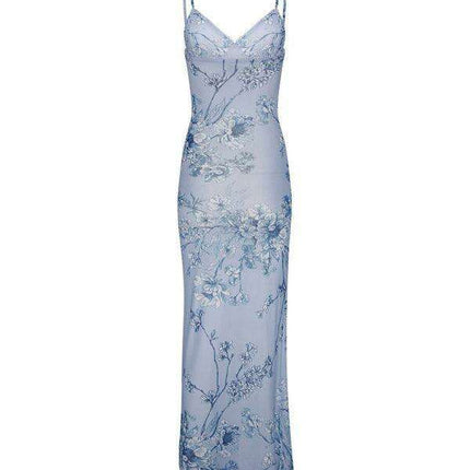 Tropical Blossom Slim Fit Travel Dress