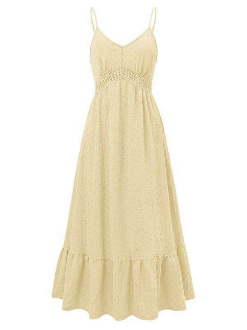 Chic V-neck Sleeveless Summer Suspender Dress for Women