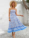 Bohemian Halterneck Maxi Dress with Vibrant Print