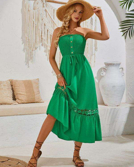 Summer Serenity Strapless Sundress