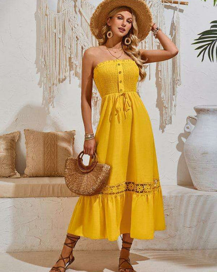 Summer Serenity Strapless Sundress
