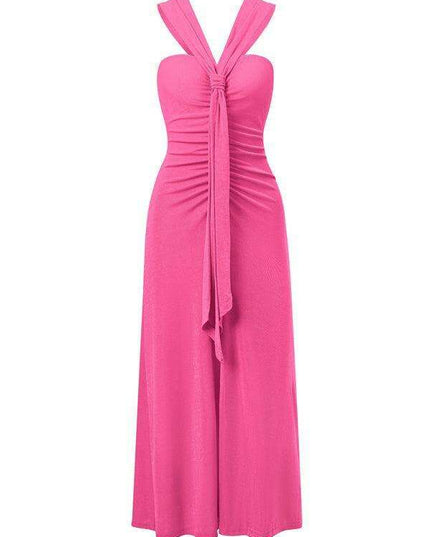 Chic Off-Shoulder Dress with Flowing Streamer Accents