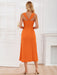 Elegant Solid Color Off-Shoulder Dress with Streamer Detail