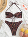 Leopard Charm High-Waisted Bikini Set for Women