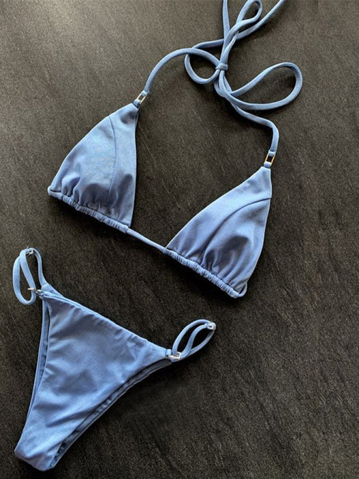 Women's three-point swimsuit sexy split bikini