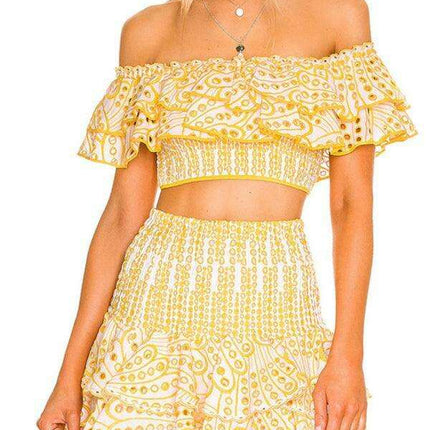 Elegant French-Style Outfit with Whimsical Fungus Accents