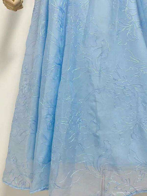 Chic Strapless Maxi Dress with Unique Sling Waist - Timeless Romance