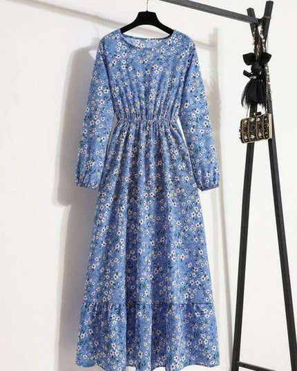 Chic Floral Maxi Dress: Effortless Elegance in Lightweight Chiffon