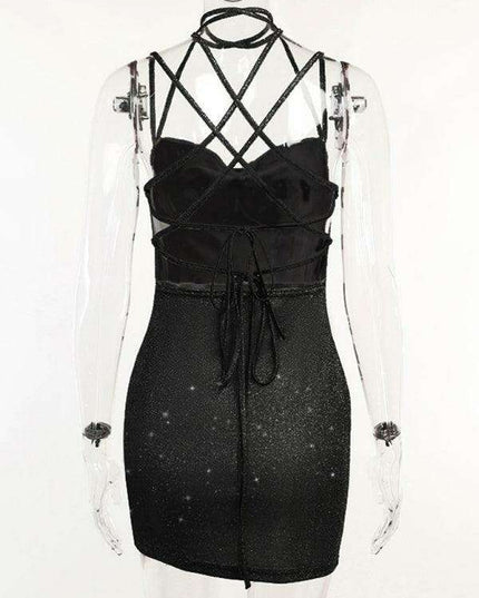 Seductive Knit Suspender Dress for Chic Style