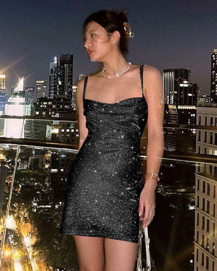 Seductive Knit Suspender Dress for Chic Style