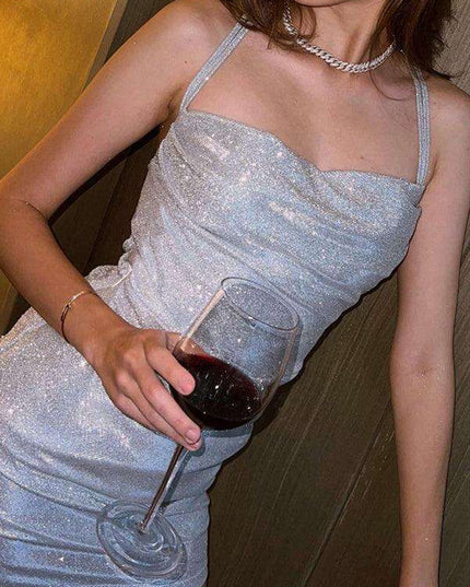 Seductive Knit Suspender Dress for Chic Style