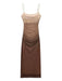Seductive Gradient Mesh Suspender Dress - Women's Fashionable Attire