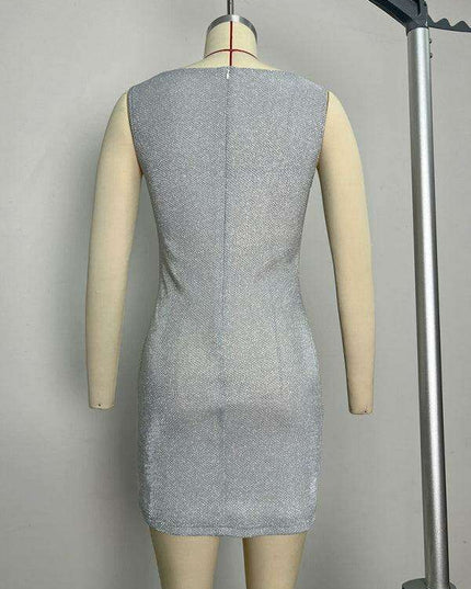 Floral-Embellished Bodycon Dress with Striking Cutout Accents - Women's Fashion Statement